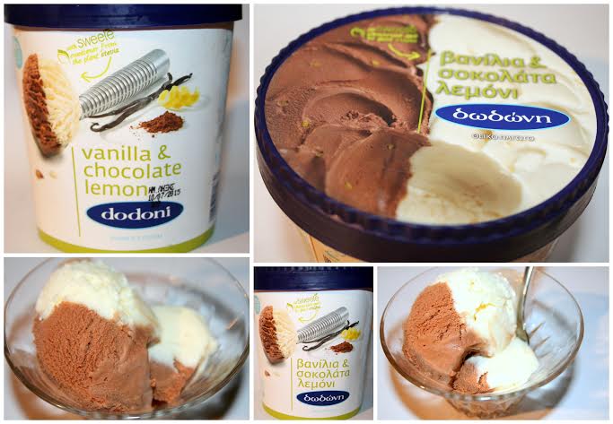 Gourmate - Παγωτό Δωδώνη Βανίλια και Σοκολάτα Λεμόνι με στέβια