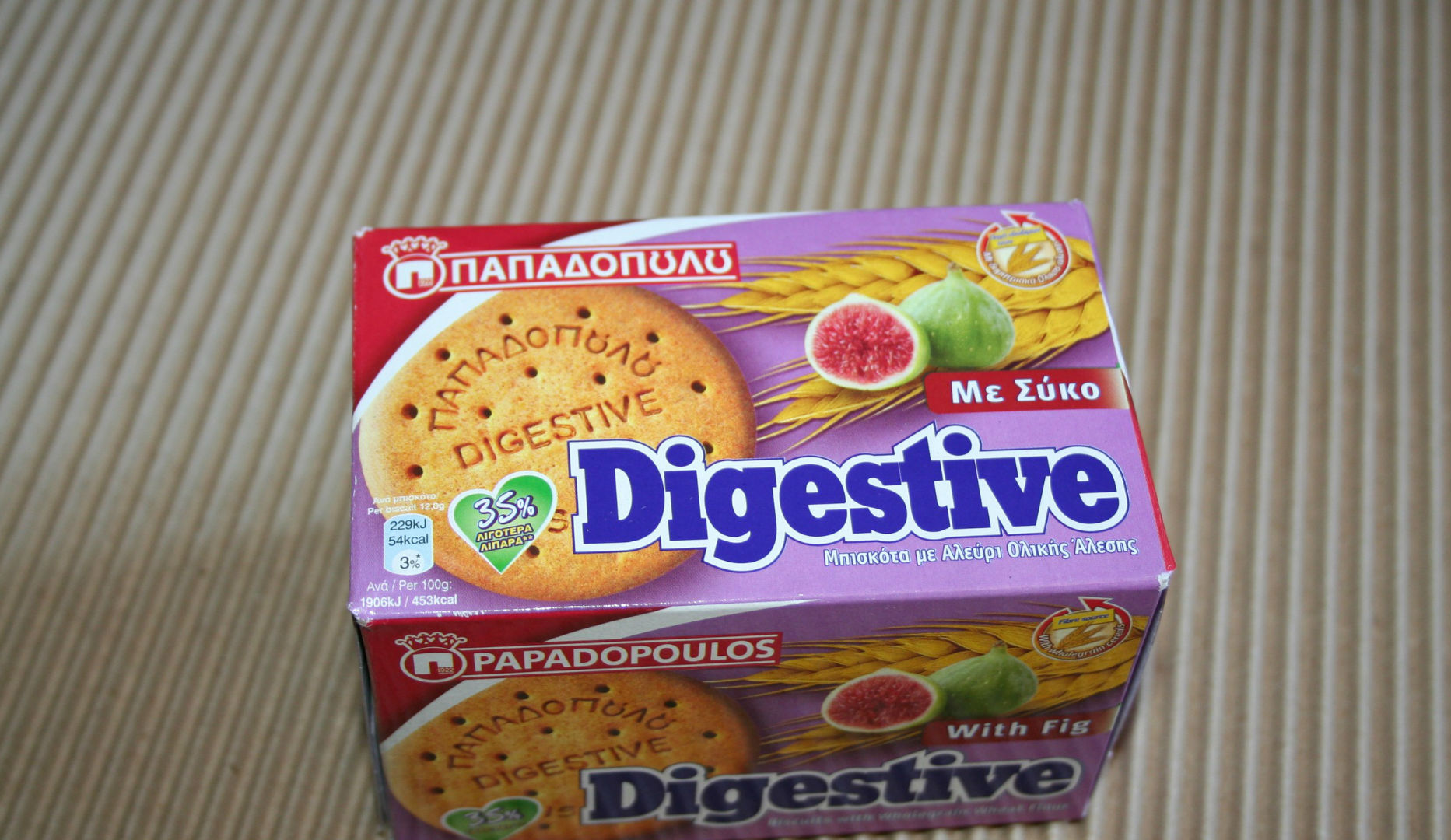 Μπισκότα Παπαδοπούλου Digestive με Σύκο