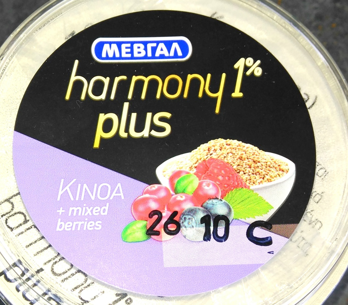 Γιαούρτι ΜΕΒΓΑΛ Harmony Plus 1% με κινόα και mixed berries (νέο προϊόν)